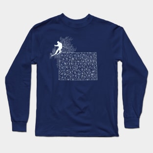 Ski Colorado Geometric Skier Long Sleeve T-Shirt